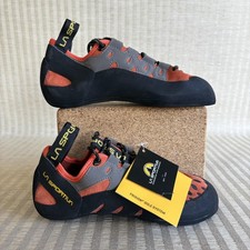 La Sportiva Tarantulace Climbing Shoes Mens Size 8 Orange Gray Black Frixion