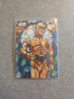 Topps Star Wars Smugglers OUTPOST Trading Card C-3PO Stained Glass