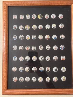 1945 Kellogg's Pep Cereal Pinback 7/8'' Lot of 56 - Popeye Superman Felix +