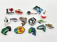 15 PC BASS PRO FISHING THEMED Shoe Charms For Crocs