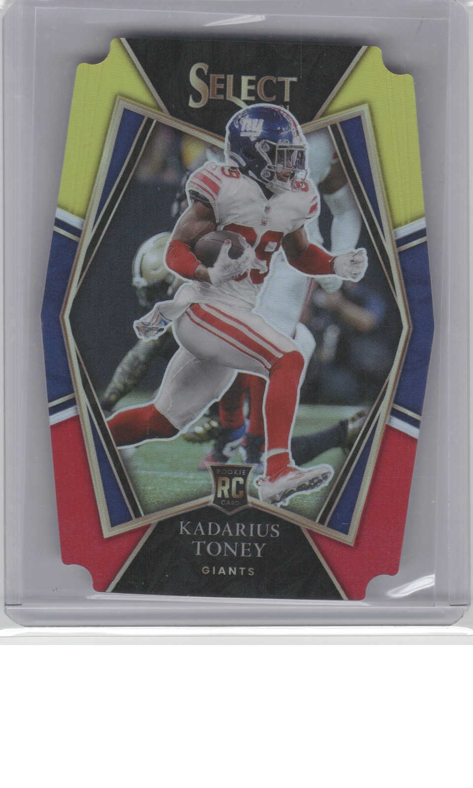 2021 Panini Select #152 Kadarius Toney Red and Yellow Prizm Die Cut B21R2C95