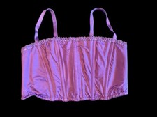 Auden Women  s Corset Purple Front Closure Bra Top Size large