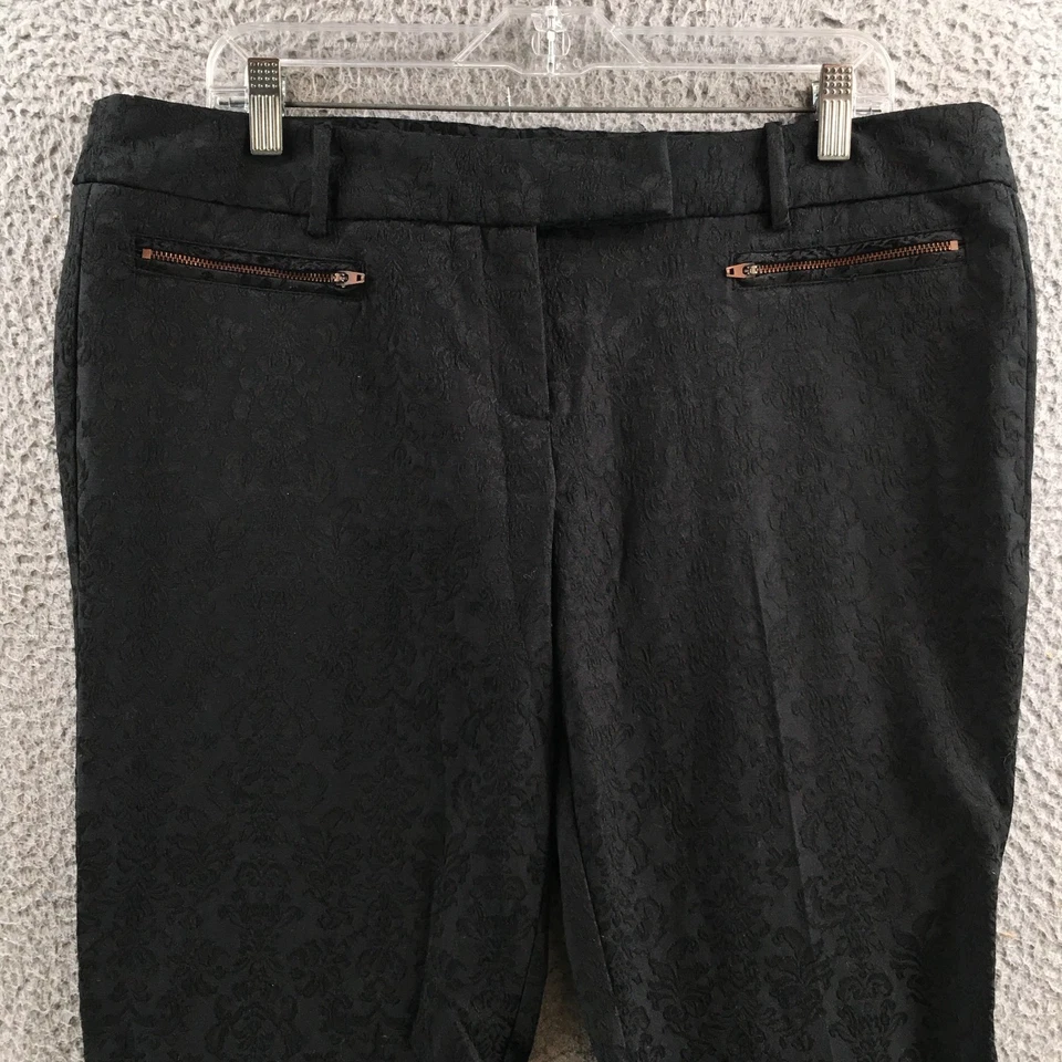 Pantalones cortos extensibles elásticos Mossimo para mujer 16 negros mezcla de algodón tiro medio cremallera Foto 2 de 4