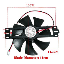 13cm 2.3 14.3cm Cooling Fan Assembly Suitable for Electronics or Machinery