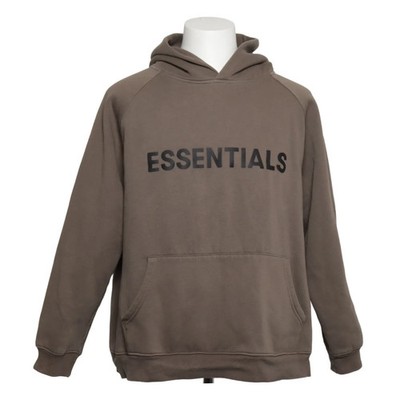 Fear of God Essentials, Kapuzenpullover, Größe: XL, Grün, Baumwolle, Print #ryt
