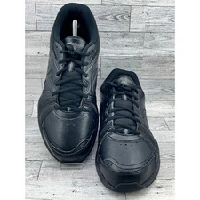 New Balance 519 Men's Black Leather Wide Width Training Walking Shoes