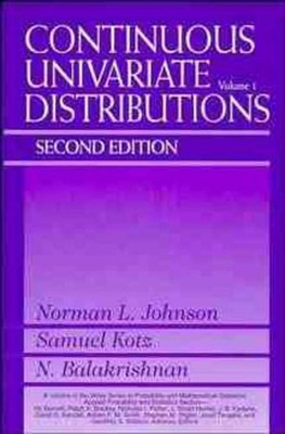 Continuous Univariate Distributionen, Band 1 von Norman L. Johnson (Englisch) Har