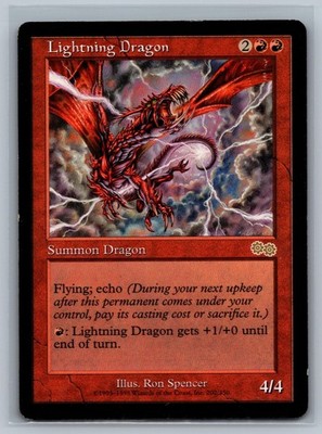 Magic The Gathering Urza's Saga Lightning Dragon #202/350 MTG TCG CCG