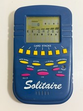 Electronic Solitaire Handheld Game Blue Teste...