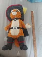 dreamworks / shreks adventure, standing puss in boots soft toy plush , cuddly