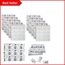 Compact 12 Sheet Ice Packs for Easy Cooling - Perfect for Picnics & Portable Use