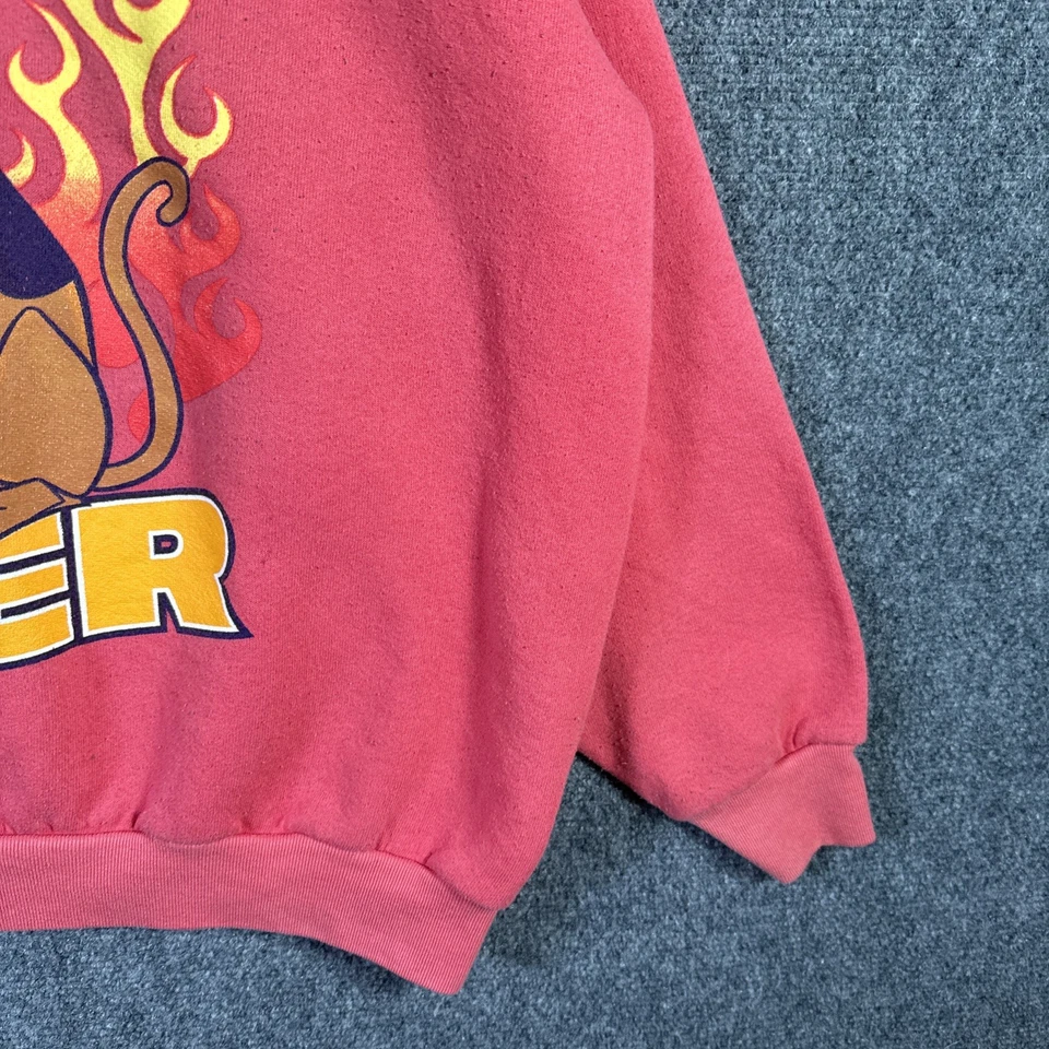 Sudadera De Colección Scooby Doo Para Hombres 2XL Roja Años 90 Cartoon Network Cita Llamas EE. UU. Foto 3 de 4