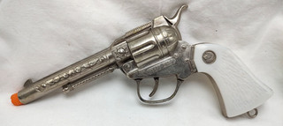 1960's Actoy Wyatt Earp Cap Gun Unfired w/ Lanyard Ring