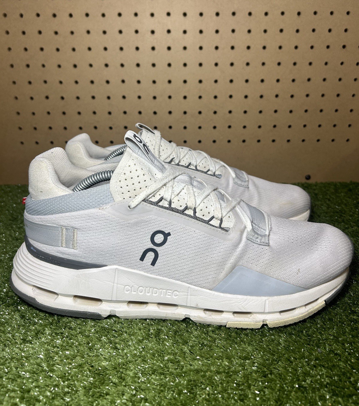 On Cloudnova 2 Ice Sand White Running Shoes Athletic Sneakers Mens Size 11