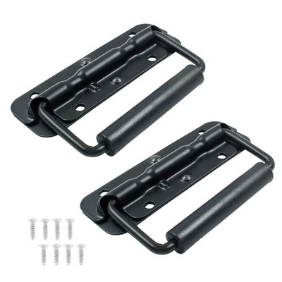 2 Pack Spring Loaded Case Handles Stainless Steel Surface Mount Chest Handles