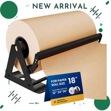 NEW 18" Paper Roll Dispenser  Cutter Heavy Duty Wall Mount/Tabletop Up to 1000f