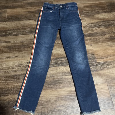 NICE! Abercrombie & Fitch 27/4R Simone high rise ankle Distressed Jeans Rare