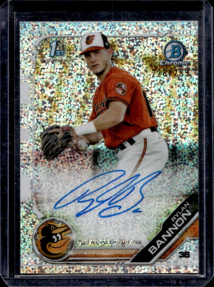 2019 Bowman Rylan Bannon Chrome Prospect Auto Speckle Refractor #226/299