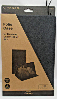 VIVANCO Folio Case für Samsung Galaxy Tab S7 12,4 Zoll 619874