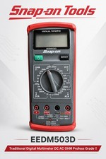 Snap On Tools Traditional Digital Multimeter Eedm503ddc Ac Ohm Profess Grade Snap On Tools Traditional Digital Multimeter Eedm503ddc Ac Ohm Profess Grade