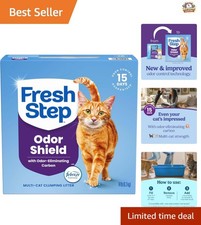 Odor Control Clumping Cat Litter - 14 lb, Febreze Freshness for Multi-Cat Homes 1.14 per pound