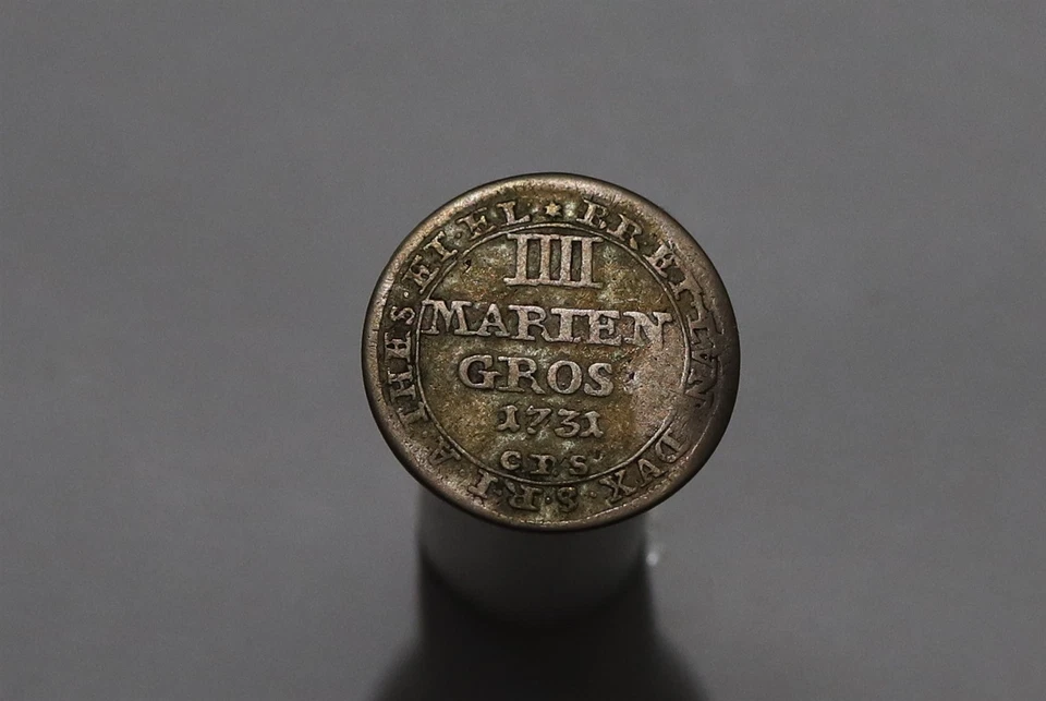 🧭 🇩🇪 GERMANY BRAUNS-CA-HAN. 4 MARIENGROSCHEN 1731 CPS VERY RARE B86 WT17 - Image 3 of 3