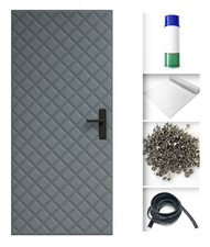 IMBOTTITURA PORTA ANTRACITE rivestimento porta isolamento porta isolamento acustico porta guarnizione porta