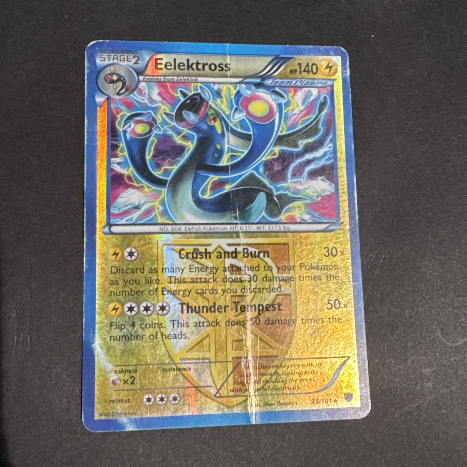 Eelektross (Team Plasma) 33/101 Plasma Blast Reverse Holo