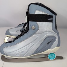 Nike Flexposite Ice Skates Womens Size 7 Blue/Gray LL Bean Collaboration NWT