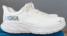 Men's HOKA One Arahi 7 Blanc White Marathon Running Shoes WIDE 2E NEW