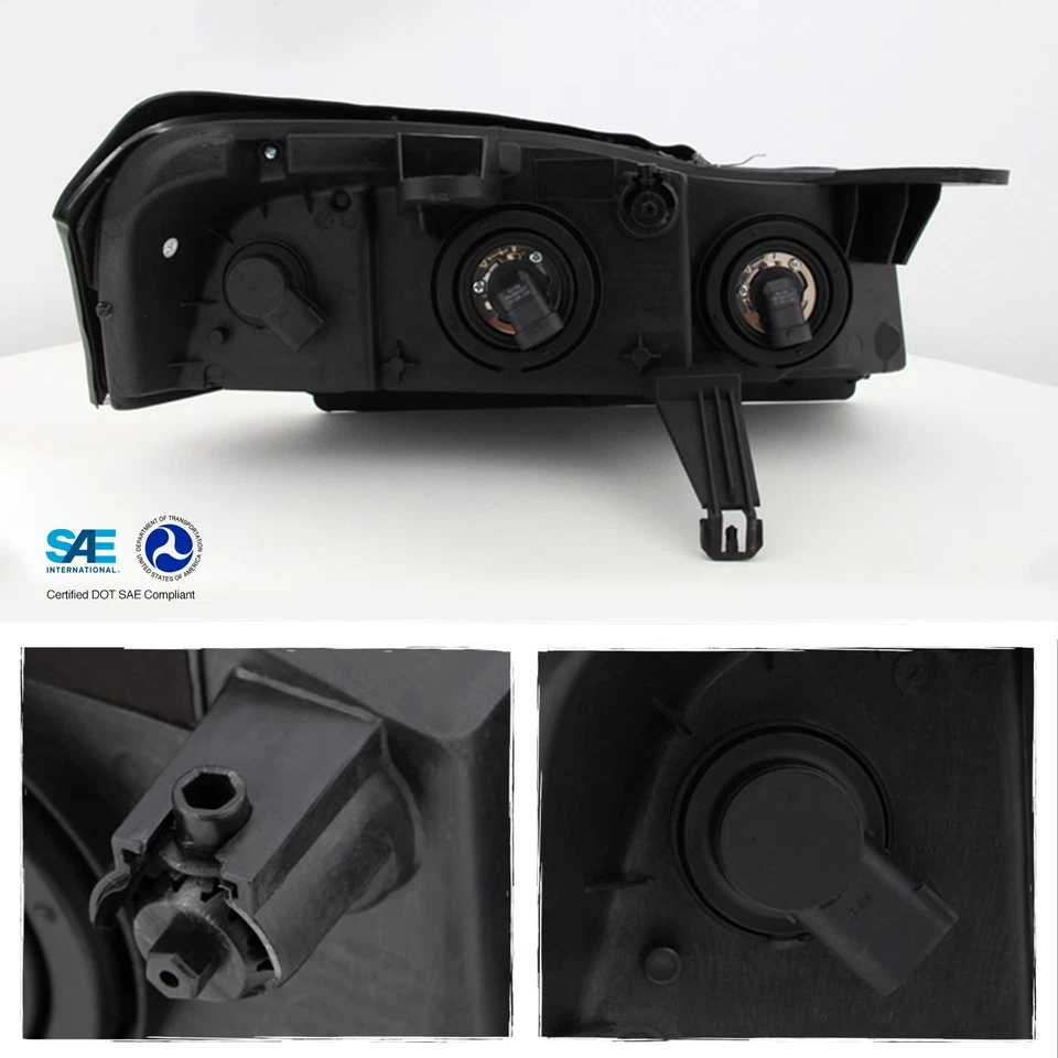 Fit 2006-2007 Saturn VUE Headlights Headlamps Lights Pair Left+Right 06-07 Lamps - Image 3 of 4