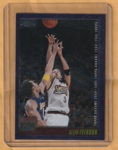 allen iverson topps chrome 2000-2001 (with kobe bryant)