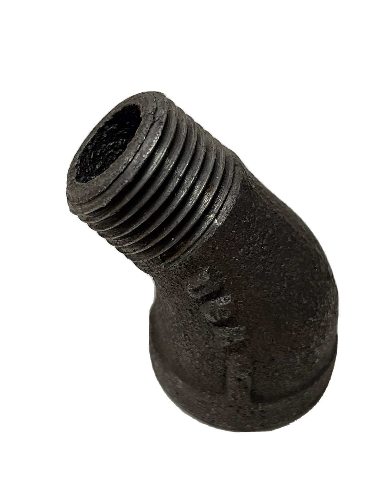 1/2" Black Malleable Iron NPT Street Elbow 45 Degree Pipe Fitting New Surplus