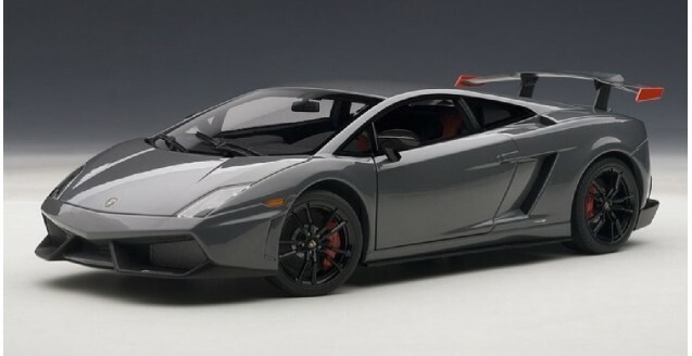 LAMBORGHINI GALLARDO LP570 SUPER TROFEO STRADALE GRIGIO GRAY 1:18