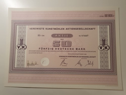 Vereinigte Kunstmühlen Aktiengesellschaft 1983