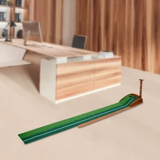 Indoor Golf Putting Green Practice Mat Exerciser W/Auto Ball Return Training Aid