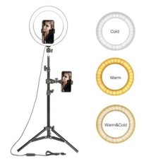 10" LED Ring Light w/Selfie Stick 1.1M Tripod Stand Kit for Phone Video