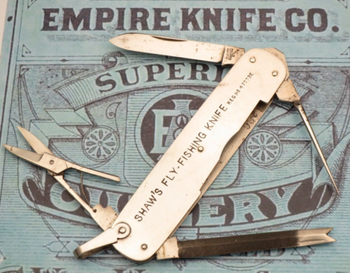 Antique Empire Knife Company Connecticut SHAW’S FLY FISHING KNIFE - Very Rare!!
