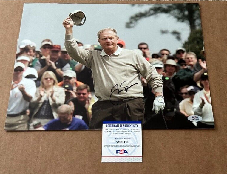 Jack Nicklaus Autographed Signed 11X14 PHOTO WAVING GOODBYE AFTER HIS LAST HOLE EVER PSA/DNA 