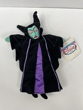Vintage The Disney Store Sleeping Beauty MALEFICENT 11  Bean Bag Plush NWT