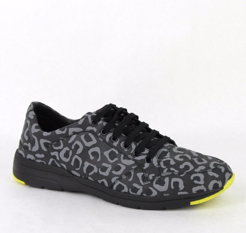Nuovo Gucci Uomo Grigio/Giallo Reflex Leopardato Corsa Ginnastica 375083  1000 | eBay