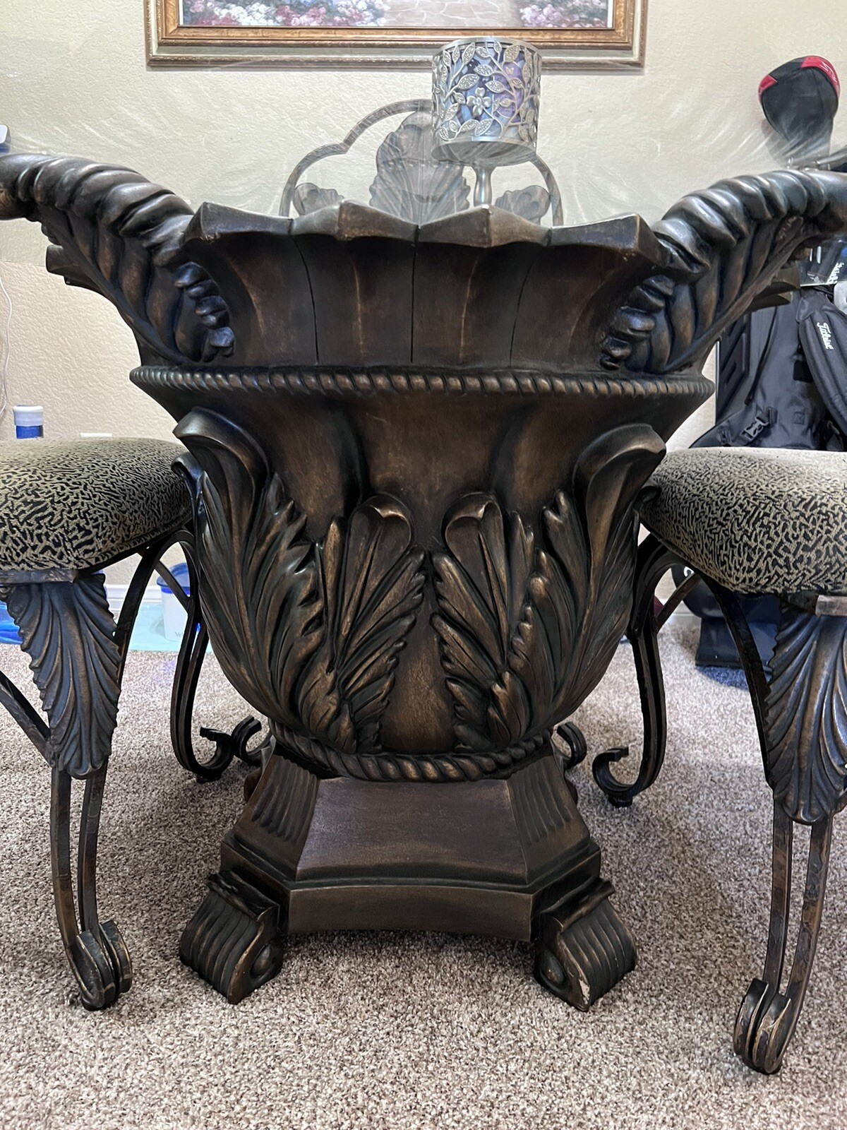 glass dining table eBay