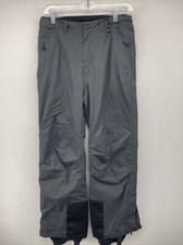 REI Boys Ski Pants Youth Large L 14-16 Gray Snowboarding Winter Lined