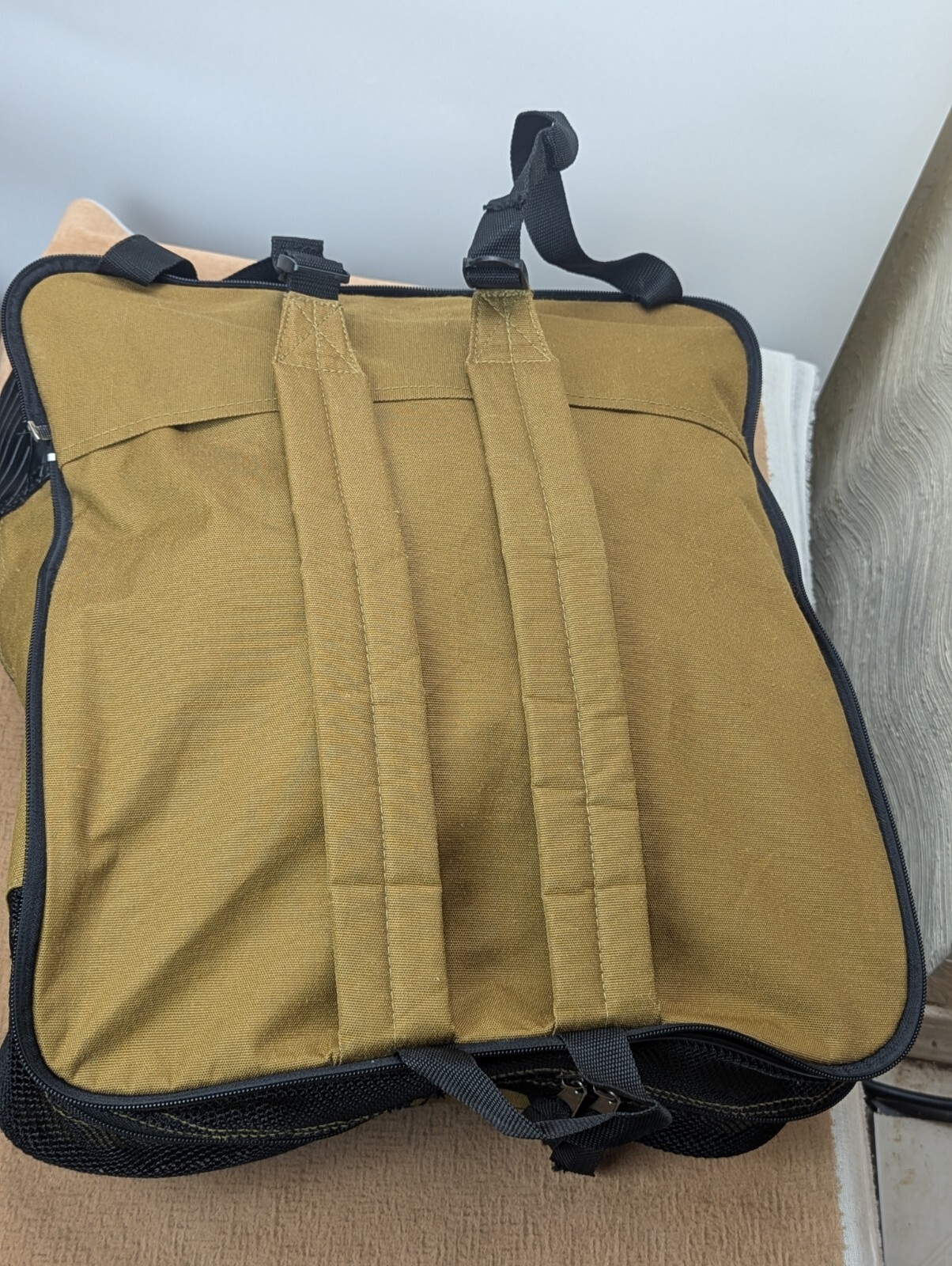 Volcom Backpack Vintage Multi Material Canvas Pla… - image 3