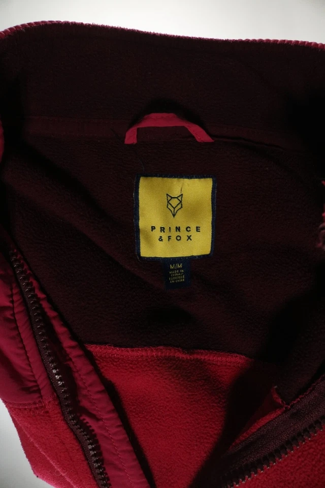 Женская флисовая куртка Prince & Fox Цвет розовый Длинный рукав Размер Medium Б/У в отличном состоянии - Изображение 3 из 4