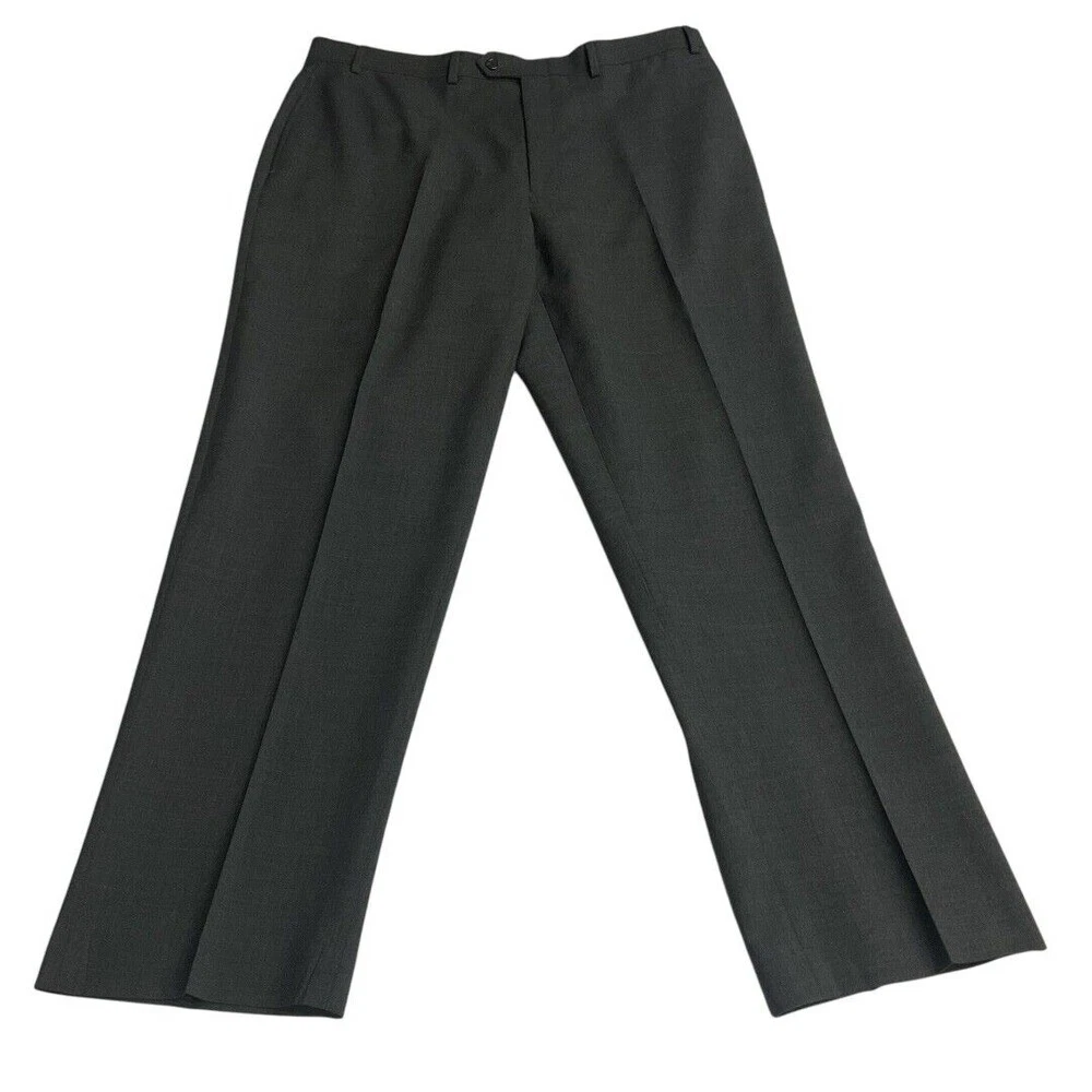 Lauren Ralph Lauren Men's Total Comfort Dress Pants Gray Career Size 38W/32L