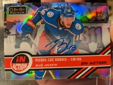 PIERRE-LUC DUBOIS 2017-18 OPC Platinum Rainbow In Action AUTO REFRACTOR Rookie
