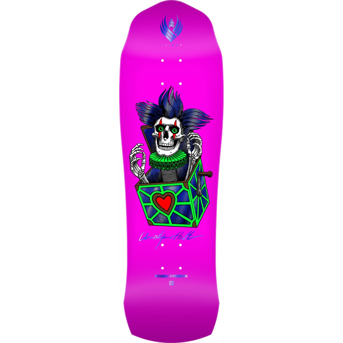 スケートボード PowellPeraltaProChrisHiettSkullFLIGHT9.5 Powell Peralta Skateboard Complete Flight Chris Hiett Skull