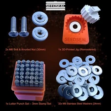 SEEDSEAL Jig for Crypto Steel Backup – Bitcoin Seed Phrase Cold Wallet Kit