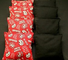 SOUTH DAKOTA COYOTE FOOTBALL Cornhole Bean Bags 8 ACA Toss Bags